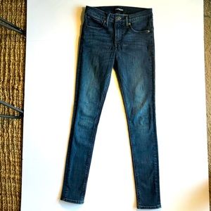 Express Dark Blue Jeans Leggings Mid Rise